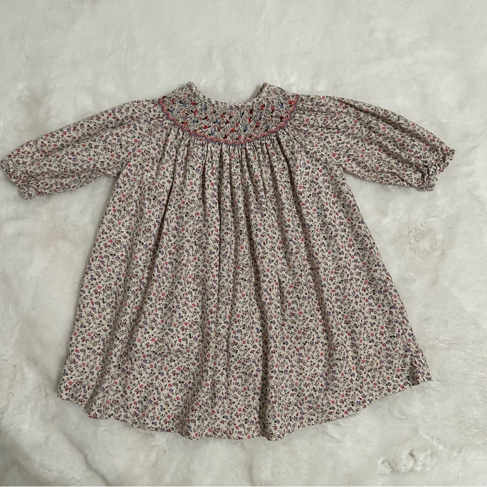 Smocked baby dress